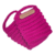 Kit Porta Copo E Capa P/ Caneca Crochê Fio Nº6 Rosa Pink na internet