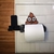 Suporte para papel higiênico com apoio para celular