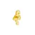 PIN FLAMINGO DOURADO - comprar online