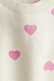 Buzo H&M corazones con frisa - comprar online