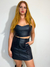 Conjunto Cropped e Saia Curta Courino Abigail - comprar online