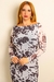 Vestido Tule Cow Print Café Anabel - aginger store