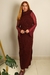 Vestido Longo Tricô Gola Andressa