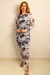 Vestido Tule Cow Print Café Anabel