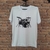 Camiseta Bateria Branca - 100% algodão. (frente)