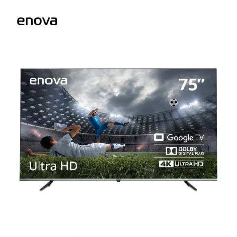 TELEVISOR ENOVA 75" LED 4K UHD FRAMELESS GOOGLE TV
