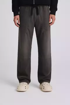 Pantalón Oversize Hombre Algodón Rústico Urbano Gris - Montanacrew.oficial