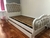Cama luis xv doble tapizado cabecera y piecera - comprar online