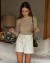 SHORTS LISA BAUNILHA na internet