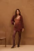CARDIGAN HELO TRICOT MARROM