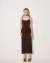 VESTIDO ANTONIA TRICOT MARROM