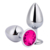 PLUG anal de metal pink - Tamanho Grande