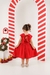 Vestido Vermelho Gola Redonda