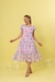 Vestido Mãe Floral Estampado Rosa