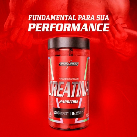 Creatina Monohidratada Hardcore Integralmédica 100% Pura Cápsulas