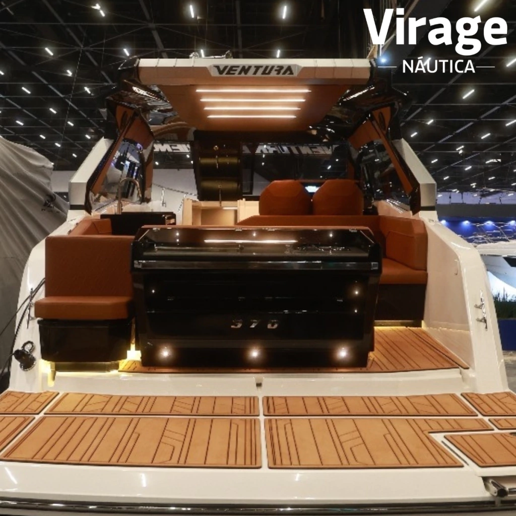 洋楽 Claude Yvans & Danou - Concept Traverser Ventura V370 Crossover: Lancha Luxo, Desempenho e Conforto