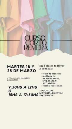 CURSO CORTE REMERA - comprar online