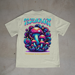 Camiseta Oversized Technology Mushroom - Vortex Lab