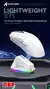 Attack shark x11 paw3311, mouse bluetooth branco, conexão tripla, toque doca de na internet