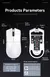 Attack shark x11 paw3311, mouse bluetooth branco, conexão tripla, toque doca de - Geems Games