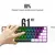 Teclado para jogos com fio 60%, mini teclado ultra compacto com luz de fundo RGB na internet