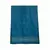 Toalha Lizie azul marinho 100% algodão, com textura de hexágonos e barra decorada com bordado floral em tons de rosa e bege, perfeita para o banheiro em São Luís/MA.