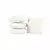 Kit 4 Almofadas 45x45cm na cor Off-White, modelo 3D Quadrada Aveline da Bia Enxovais, com fundo branco. Envio de São Luís/MA para todo o Brasil.
