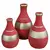 Trio Vasos Garrafas Decorativas em Cerâmica Fosca | 3 Tamanhos | ART Presentes - comprar online