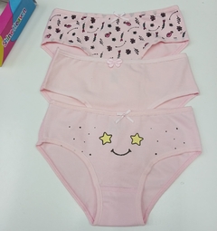 Bombacha Nena Shy Heaven (Packx3) de Algodón Rosa. (226) - comprar online