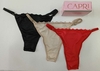 Tanga Regulable Capri Talle Especial (Packx3) de Microfibra y Puntilla.(3023)