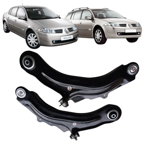 PAR BANDEJAS DE SUSPENSÃO RENAULT MEGANE GRAND TOUR/MEGANE (SEDAN/SW) SUPERIOR (2007 ATÉ 2012) - COMPLETA