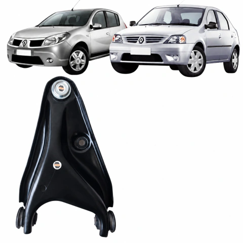 BANDEJAS DE SUSPENSÃO RENAULT LOGAN/SANDERO SUPERIOR (2007 ATÉ 2013) - LADO ESQUERDO COMPLETA