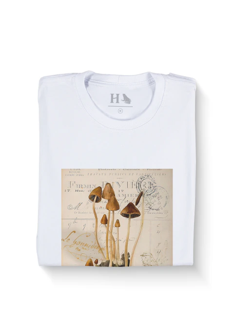 Camiseta Herb Botanical Mushroom