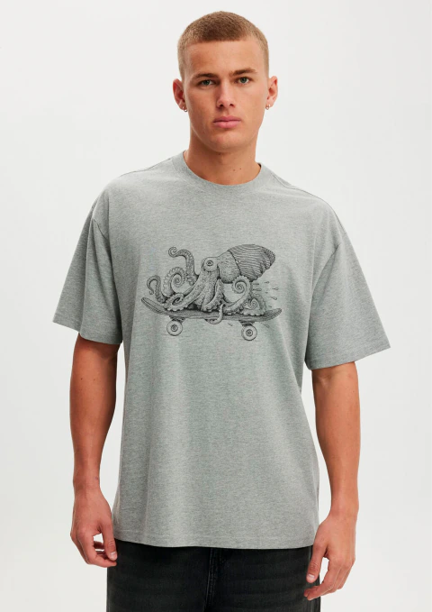 Camiseta Herb Octopus Skateboarding
