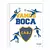 Cuaderno Encuadernado Mooving Vamos Boca 19x24cm Rayado