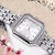 Relogio Condor Feminino Quadrado Elegante Prata - CO2035MZM/4K - loja online