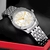 Relógio Technos Feminino Prata Boutique a prova d'água - 2035MJES/1B - Family watches