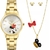 Relógio Condor Feminino Mimos E Sutilezas Mini Disney Dourado -CO2035NHD/KI4K - comprar online