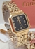 Relógio Condor Feminino Quadrado Elegante Dourado - CO2035MZL/4P na internet