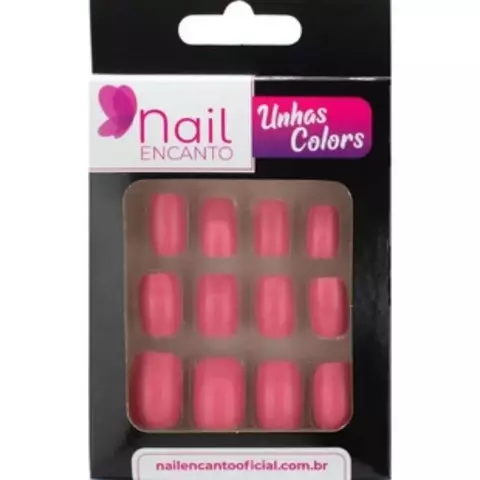 UNHA POSTIÇA COLORIDA CX GRANDE