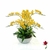 ORQUIDEAS BALI M AMARELAS | VASO BRANCO MÁRMORE - comprar online