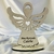 Lembrancinha Batizado Anjo MDF Branco Personalizado Simples (10 unidades) - loja online