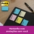 Bloco Post-It 653 38mm x 50mm 400 Folhas Neon 4 Cores - 3M - Docepaper Papelaria 