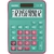 Calculadora de Mesa 12 Dígitos Turquesa/Pink - Casio