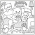 Livro de Colorir Sweet And Cozy com 6 Canetinhas - Magic Kids - comprar online
