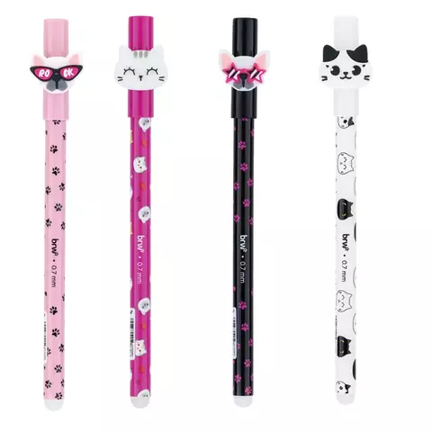 Caneta Fofa Pets Best Friend Paws Gel Apagável 0.7mm 4 modelos - BRW