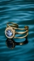 Anillo zirconia azul