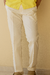 Pantalón De Lino Brisa Beige - comprar en línea