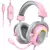 FIFINE-RGB Gaming Headset com som surround 7.1 e microfone, fone de ouvido Over-