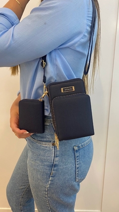 Bolsa transversal porta celular + porta moeda - comprar online